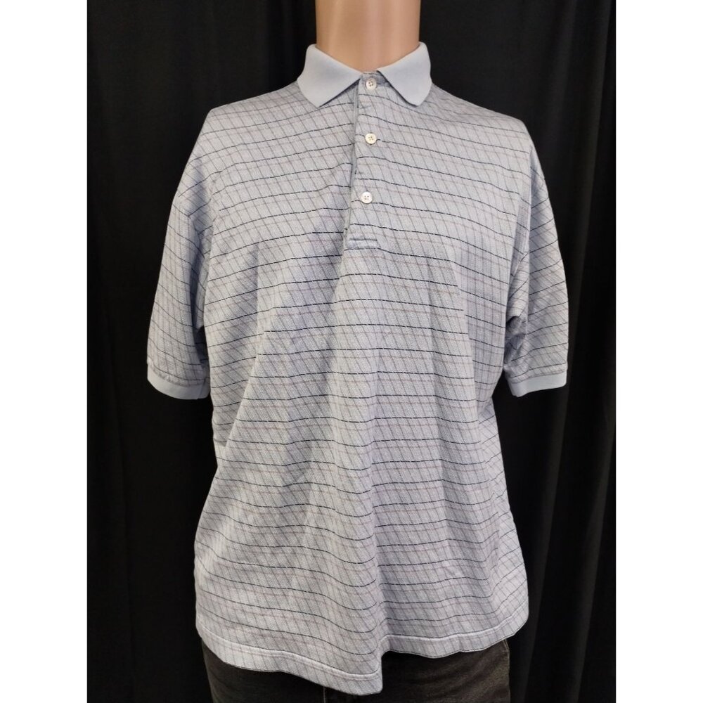 Bobby Jones Collection Men's Blue Short Sleeve Polo/Golf Shirt Size S SKU 2266